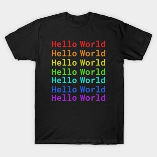 Hello World | Rainbow T-Shirt